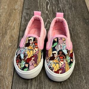 Kids Pink Princess Slip-On Sneakers